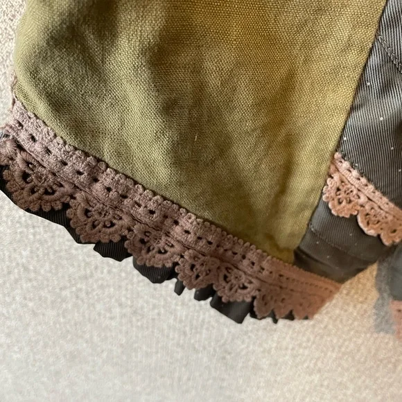 BKE Green and Gray Sleeveless Bustier Top - Picture 6 of 7